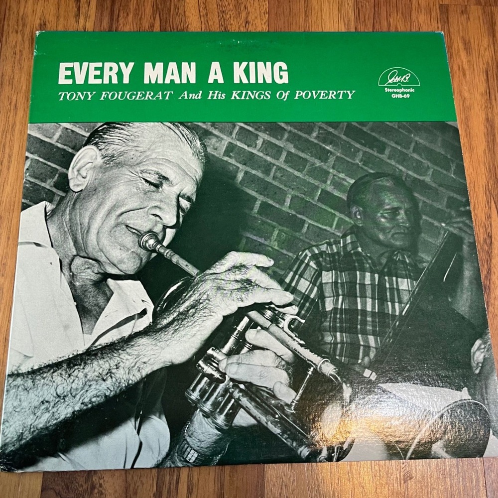 Tony Fougerat Every Man A King New Orleans Jazz Vinyl LP GHB-69 1975 Stereo EX